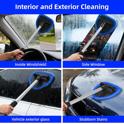 desin Windshield Cleaning Tool, Car Window Cleaner Blue