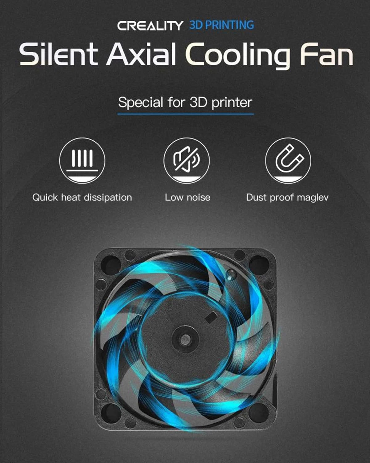 Creality Official 4010 Extruder Hot End Turbo Fan - 40x40x10MM 24V DC...
