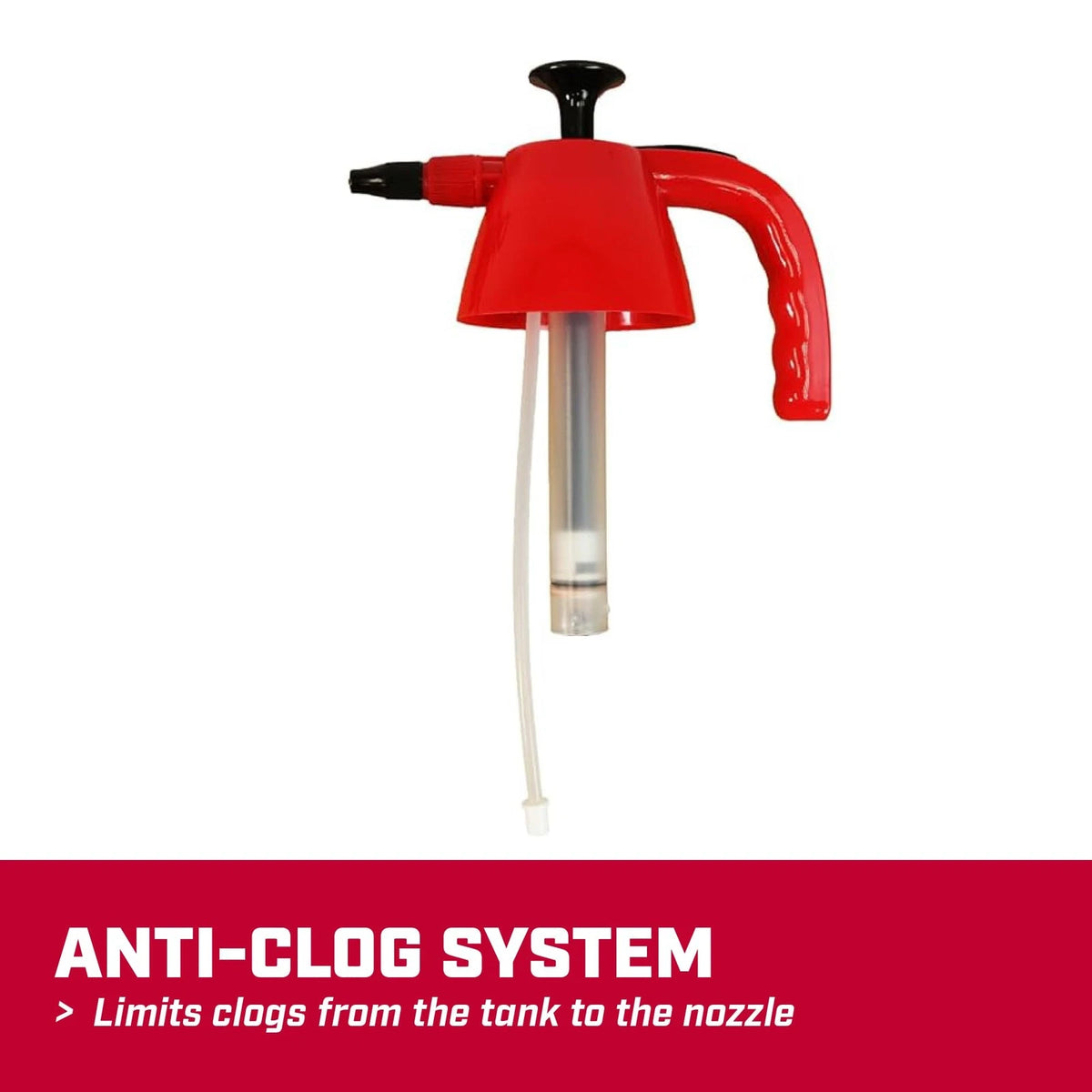 Chapin 1002 Handheld Pump Sprayer, 48oz, Multi‑Purpose, Lawn Red/white