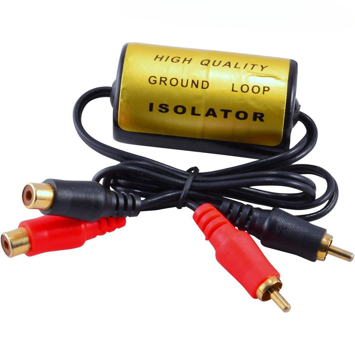1* RCA Audio Noise Filter Suppressor Ground Loop Isolator Car & Home Stereo Part