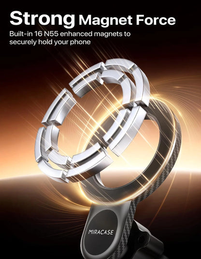 Miracase for MagSafe Car Mount, [Strong Magnetic] 2026 Hands Free Magnetic