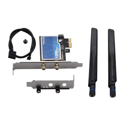 FV-AC1200 WiFi Adapter PCIe Dual Band 802.11ac Bluetooth 4.0 w/ 2 Antennas