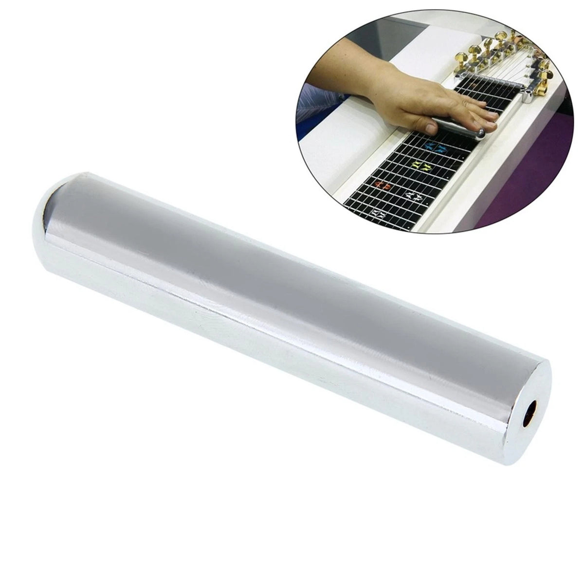 Stainless Steel Guitar Slide-Durable Hawaiian-Guitar Tonebar Electric Guitar Lap