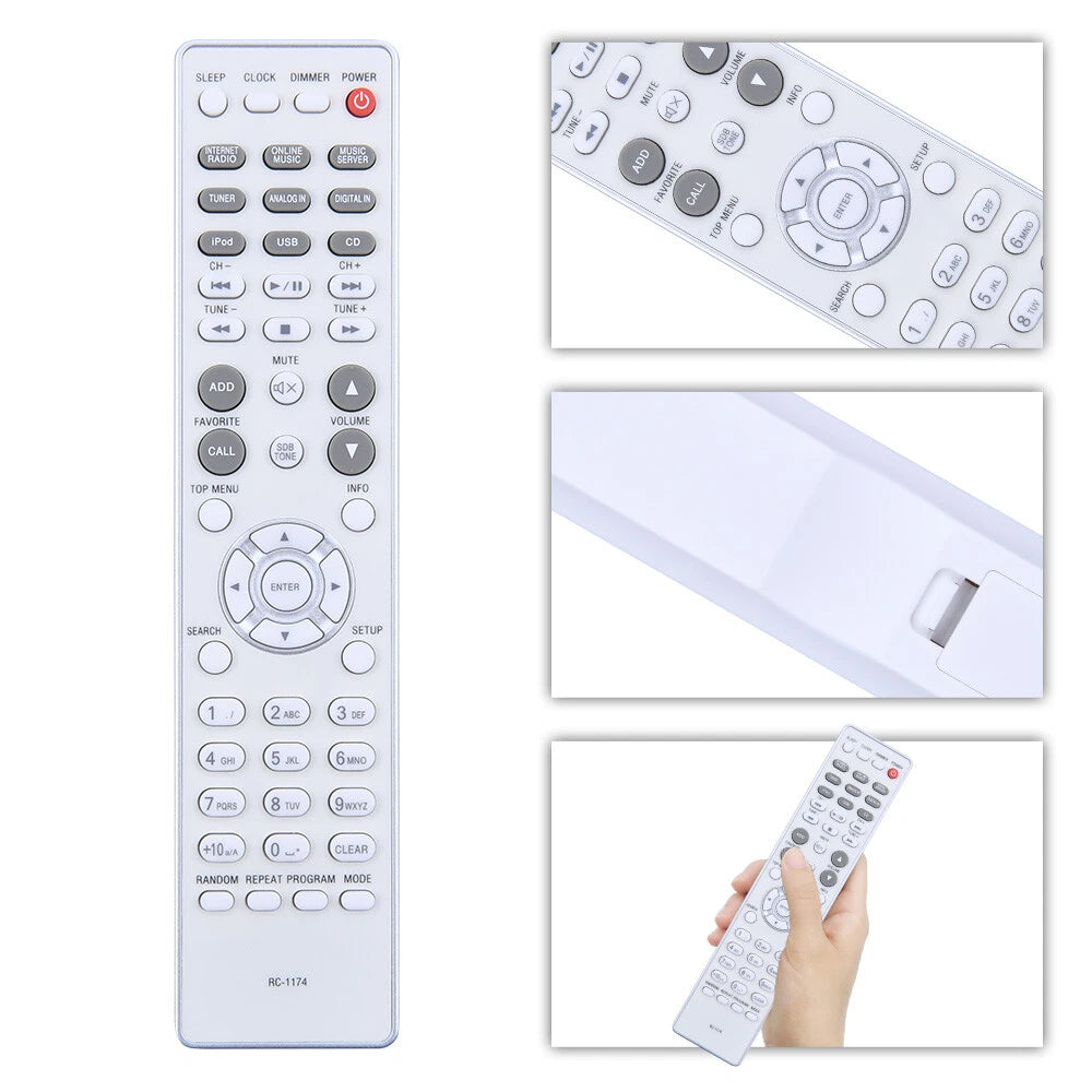 RC-1174 Remote Control For Denon Audio System RCD-N8 RCD-N9 RCD-N10 RCD-M39