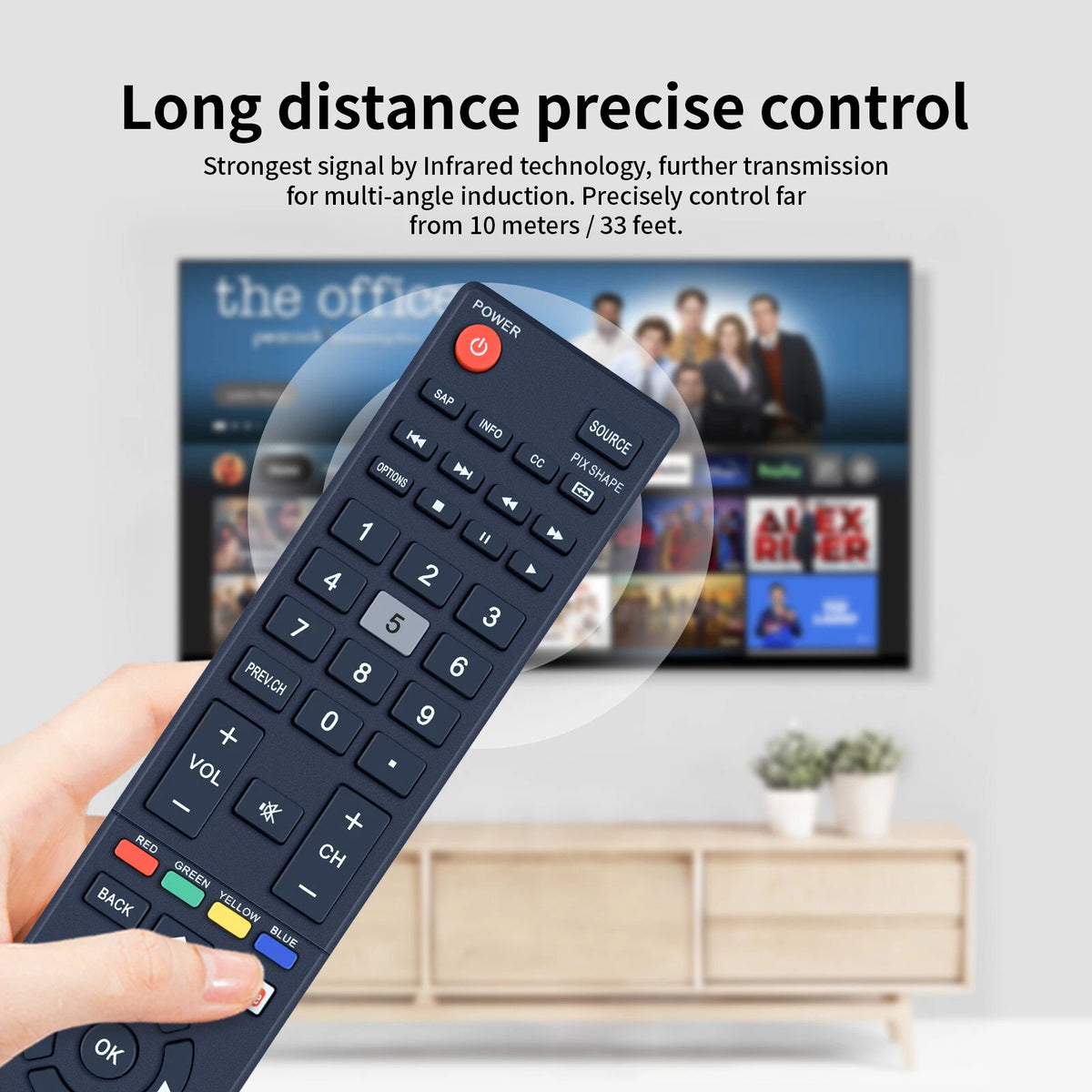 NH427UD Remote Control For Sanyo TV FW55C87F FW50C87F FW55C78F FW50C78F