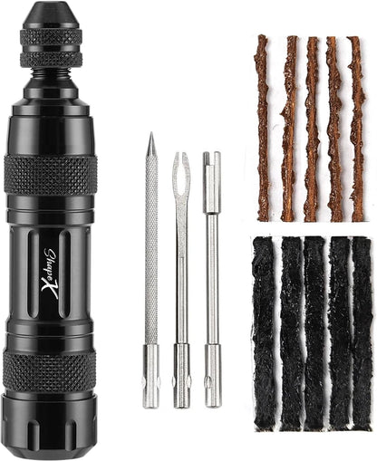 ShapeX Bike Tubeless Tire Repair Kit for MTB Cycling - Standard, Black