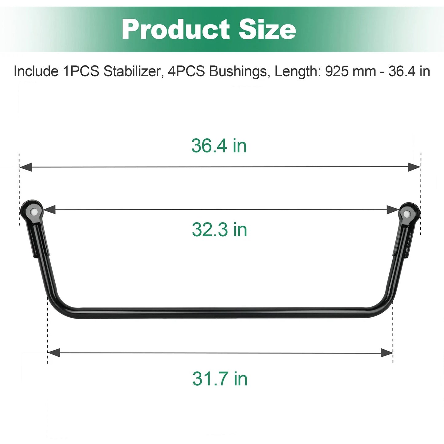 Rear Suspension Stabilizer Sway Bar for Polaris Ranger 500 2x4 2005-2008