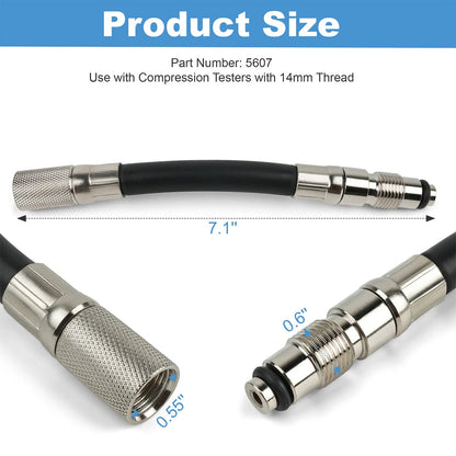 14mm Compression Tester Adapter for 2004 & er Ford Triton 4.6L / 5.4L 3-Valve
