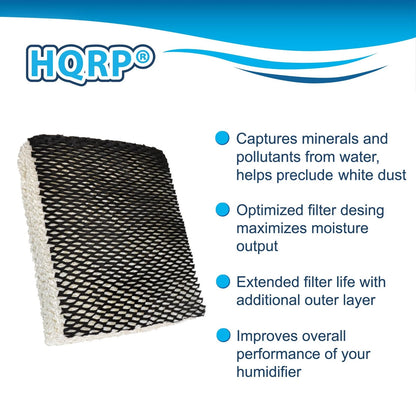 HQRP Humidifier Wick Filter for Bionaire C22, C33, W2, W2S, W6, W6H, white