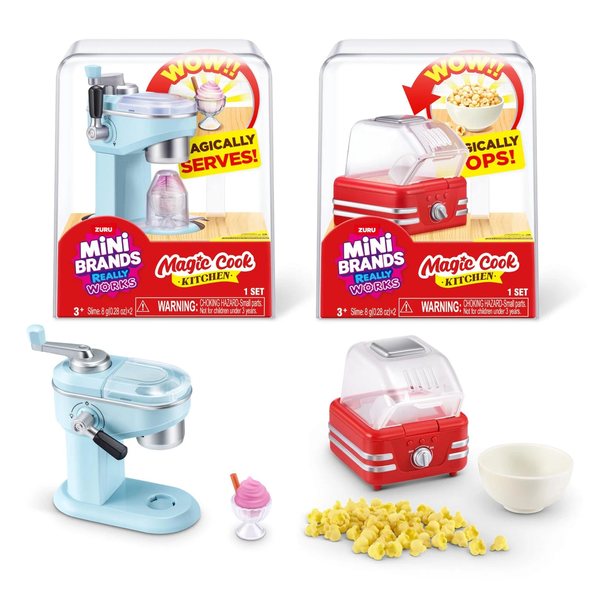 Mini s Really Works Magic Cook Kitchen Capsule Series Miniature, 2 Pack