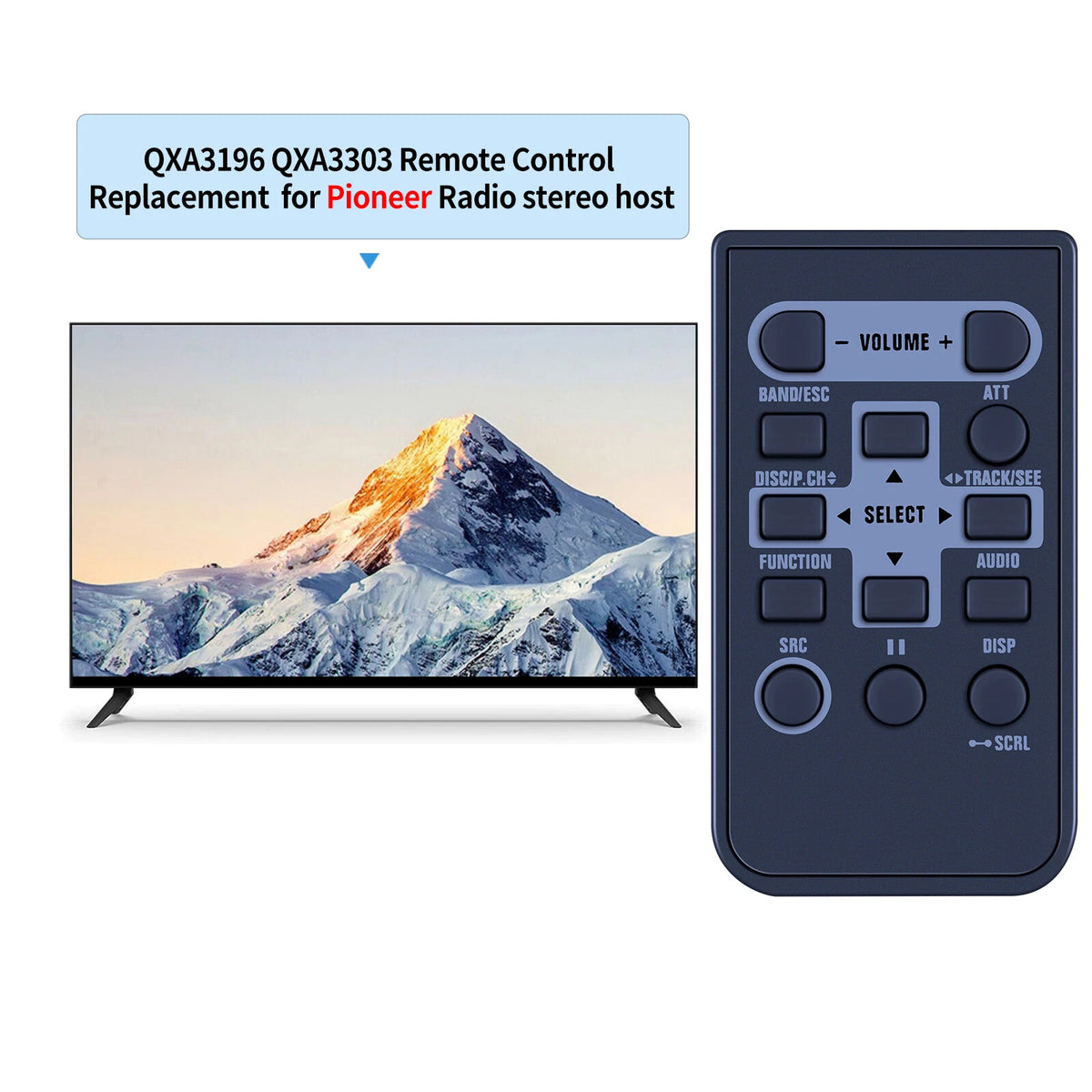 Remote Control For Pioneer CD Car Audio System Stereo QXA3196 QXA3303