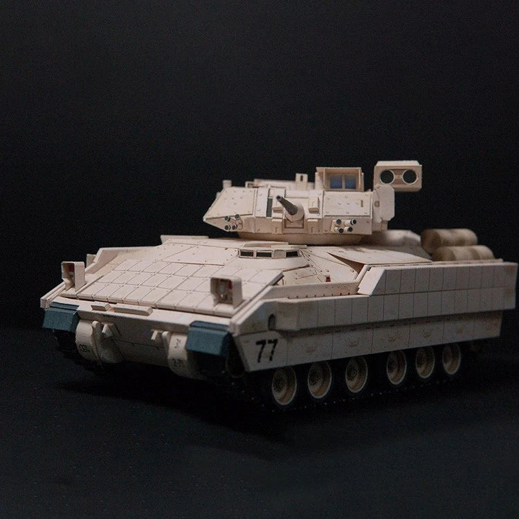 1:43 Unassembled M2 Bradley Infantry Fighting Vehicle Paper Model Military Tank