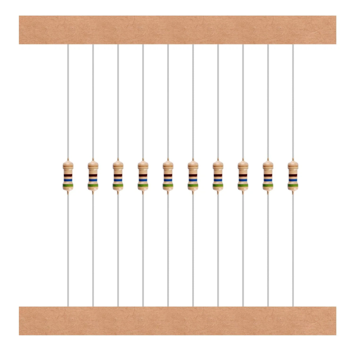 1125-Piece 25-Value Resistor Assortment Kit (1Ohm-1M Ohm) 1/4W 5% Carbon...