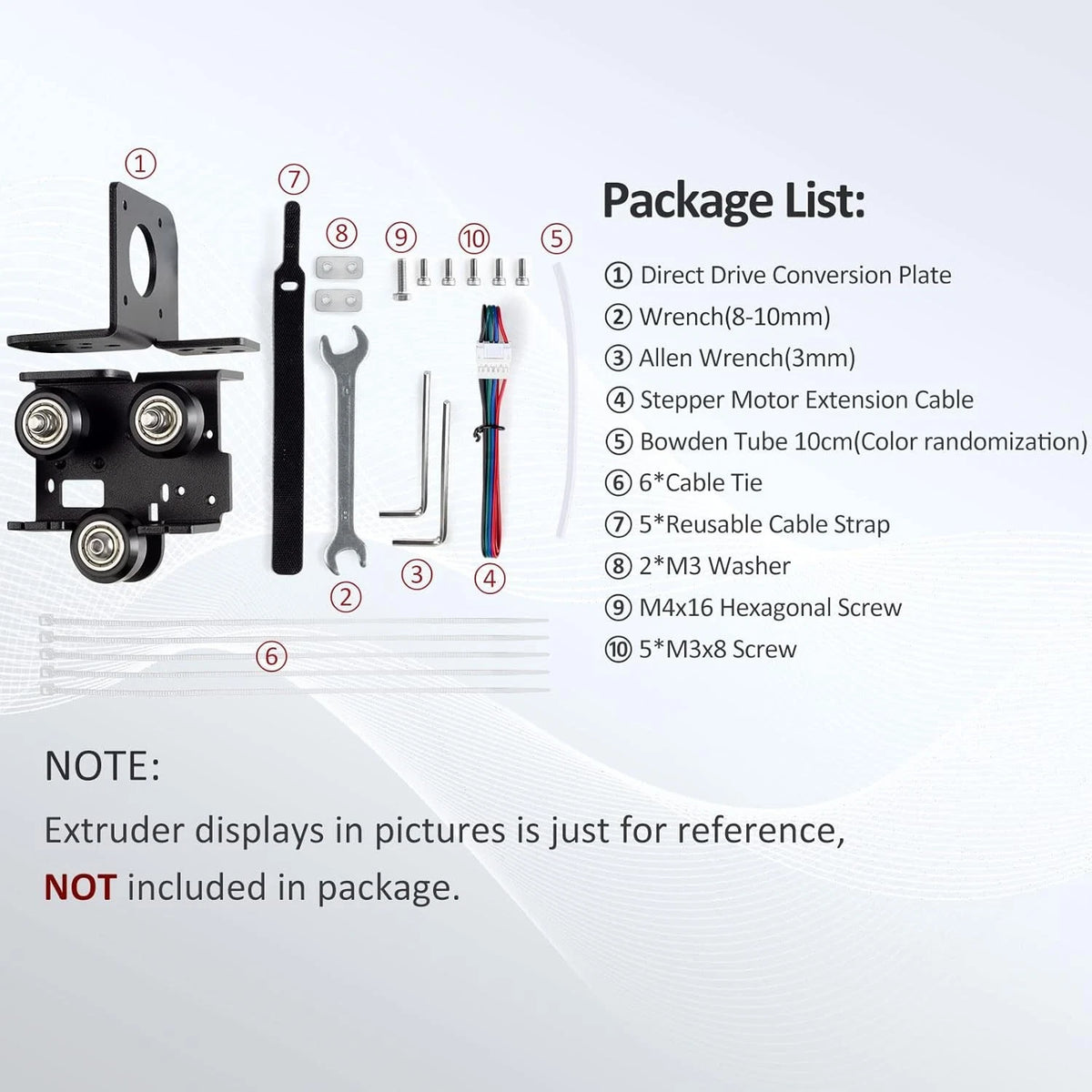 UniTak3D Ender 3 Direct Drive Upgrade Conversion Bracket for 3 Black