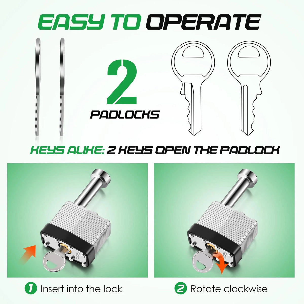 Feekoon Gate Operator Security Pin Lock, Compatible with Mighty Mule Silver