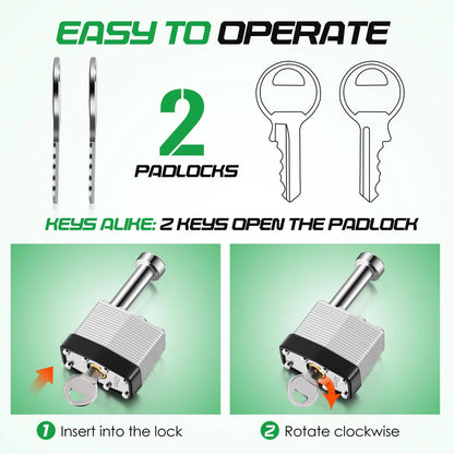 Feekoon Gate Operator Security Pin Lock, Compatible with Mighty Mule Silver