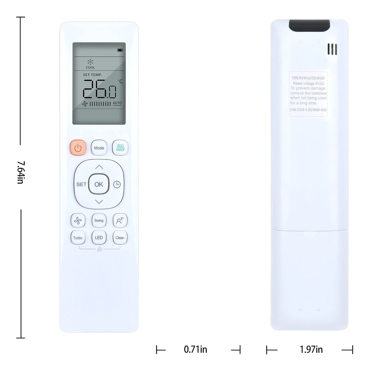 ARC-88B Remote Control For ComfortStar Air Conditioner