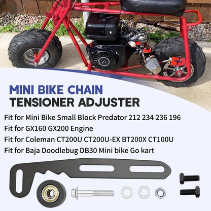 Extend Chain And Sprocket Life Tensioner Kit Fit 212cc GX160 Go Kart Mini Bike