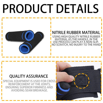 KkaFFe Gate Belt for Elderly with 7 Handles,Gait Belts Transfer Dblue