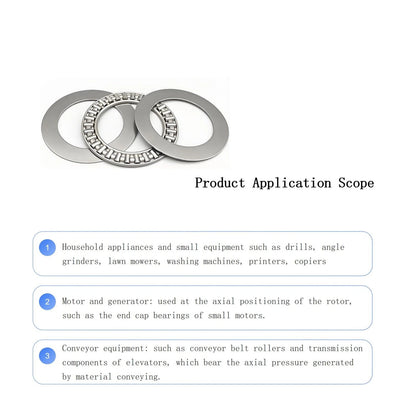 2 PCS AXK4060 High Precision Thrust Needle Roller Bearings with 40*60mm