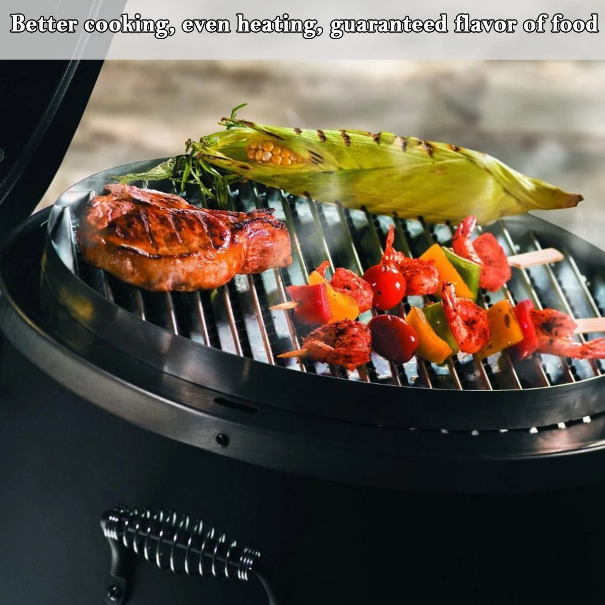 bbq777 15 1/4" Porcelain Steel Cooking Grate For 15” Charbroil Grill