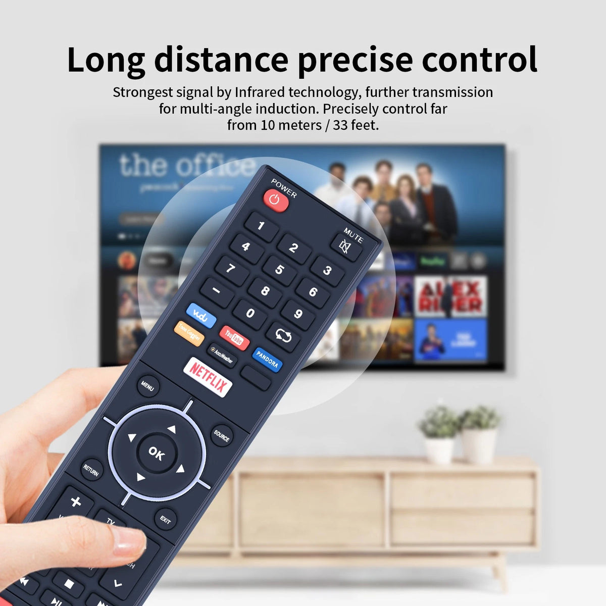 845-058-03B00 Remote Control For Westinghouse TV WD42UT4490 WD50UT4490