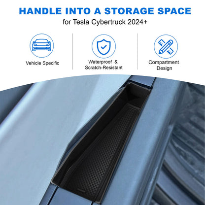 Door Handle Inserts for Tesla Cybertruck 2024+, Storage Tray Box Caddy