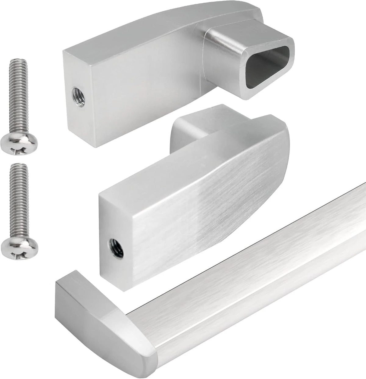 Aluminum Shower Door Towel Bar Brackets for Alumax/Basco Framed Silver