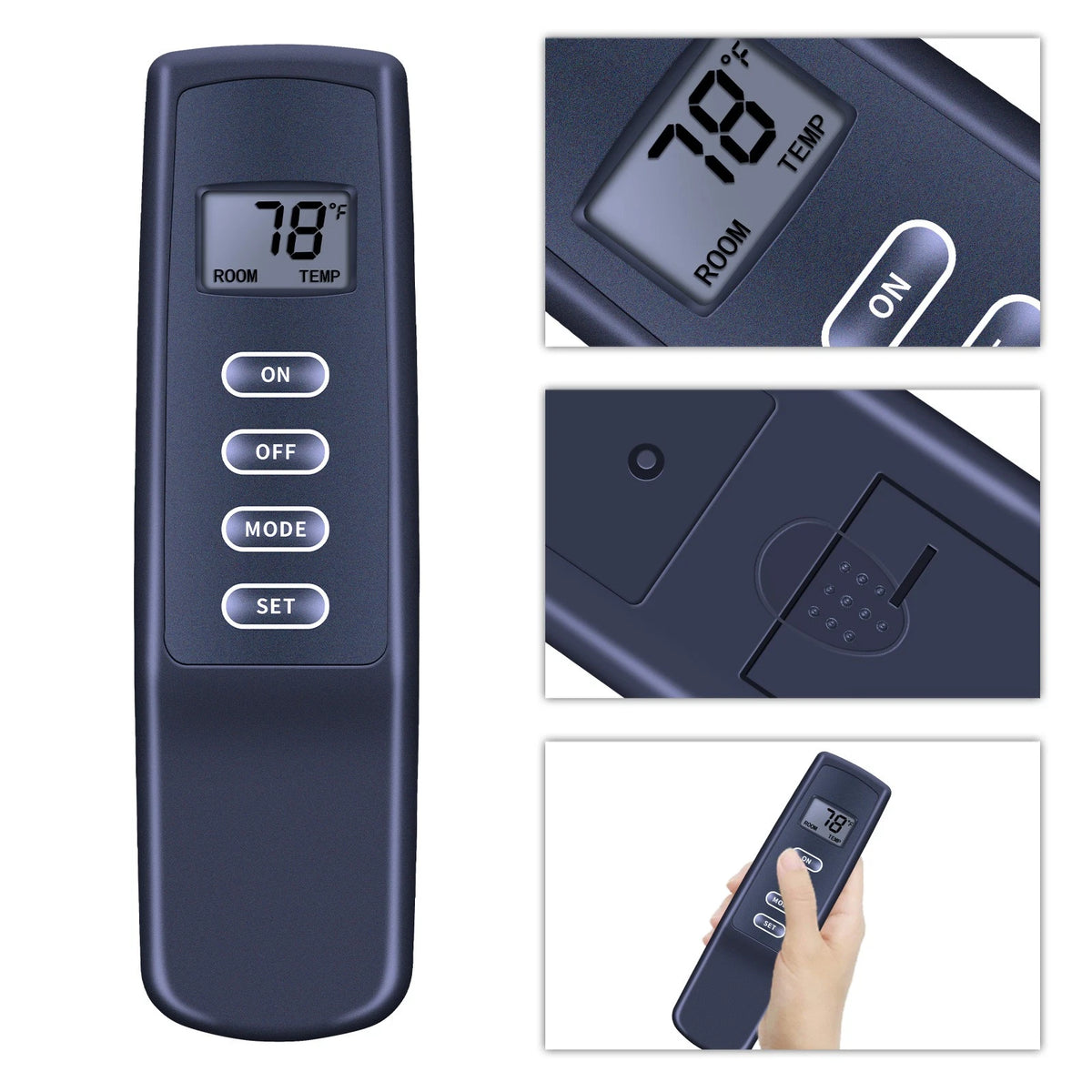 Remote ControlFor RCB05A Millivolt Gas Valve Fireplaces and Stoves,LCD Fireplace