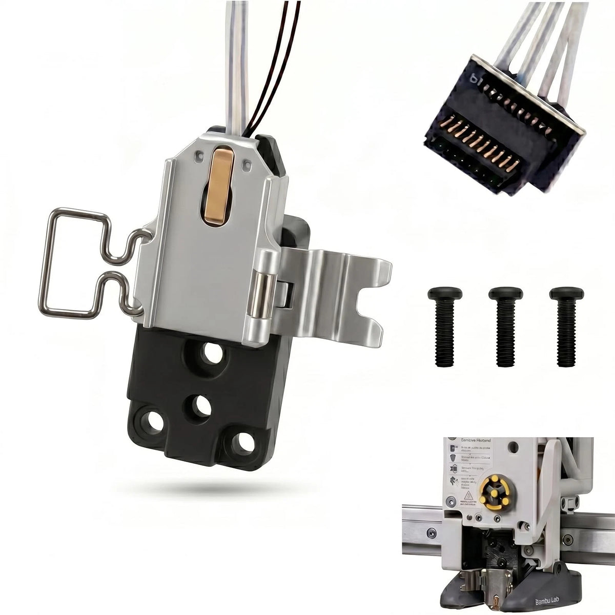 Kuars Gvni Hotend Heating Assembly Replacement Compatible with Bambu Lab A1...