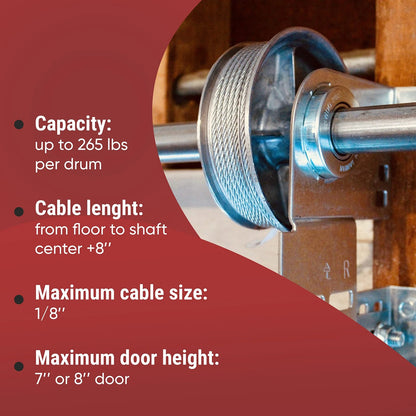 Overhead Garage Door Parts 400-8 Standard Lift, Up to 8" High Doors Silver