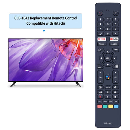CLE-1042 Remote Control For Hitachi TV 50QLEDSM20 55QLEDSM20 with Voice
