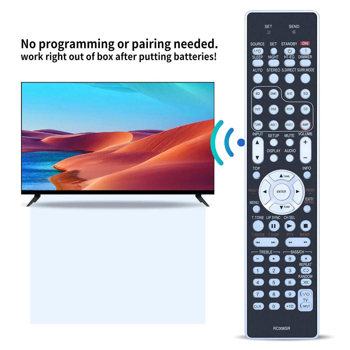 RC006SR Remote Control For Marantz Home Theater Receiver NR-1501 NR1501