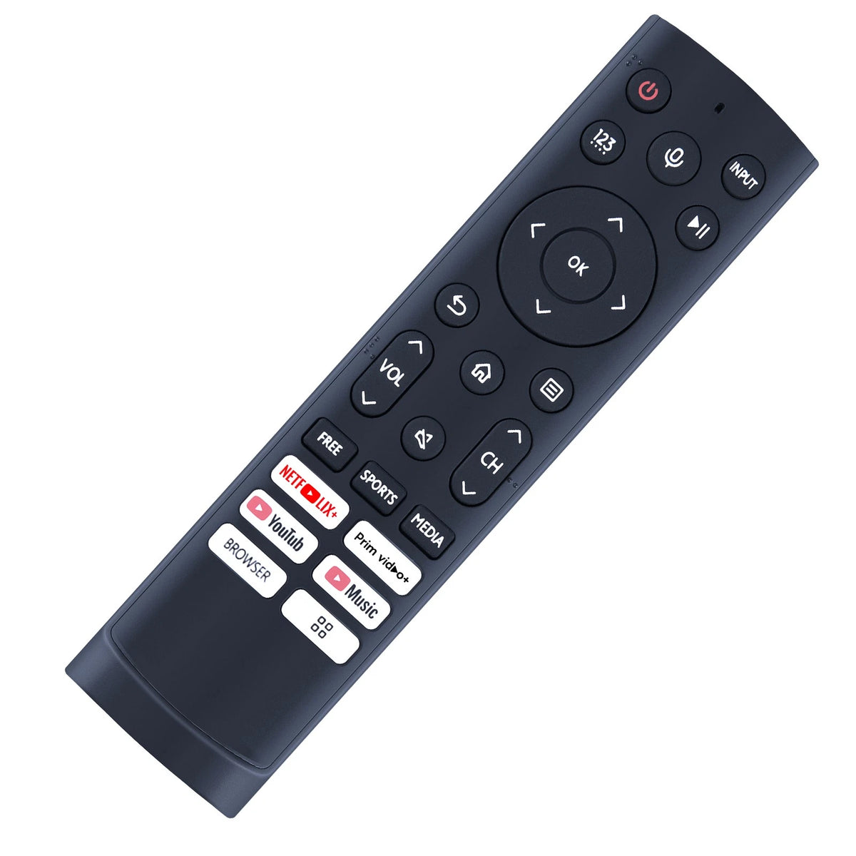 ERF3H90H Voice Replace Remote Control For Hisense Smart LCD TV with Youtube