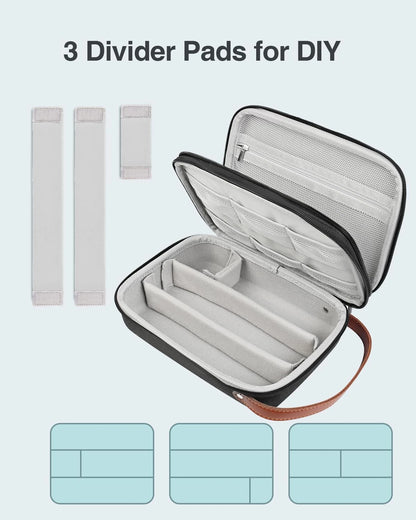 Luxtude Hair Clipper Case Travel, Portable Barber Medium, Black