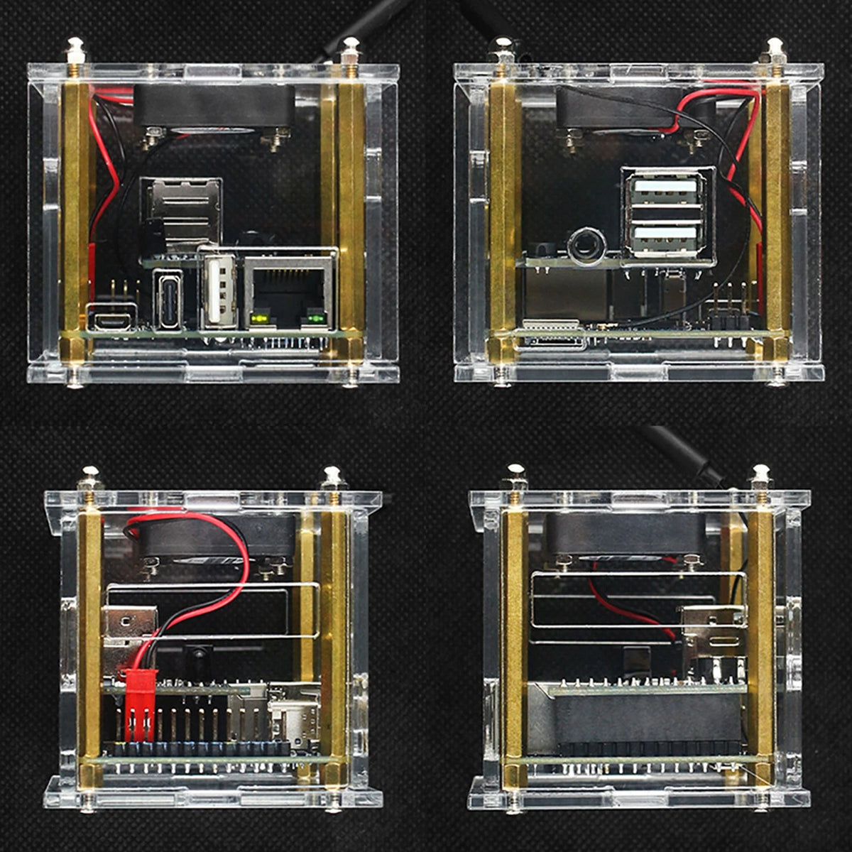 Acrylic Case Transparent Enclosure Clear Protective Cover For Orange Pi Zero 3