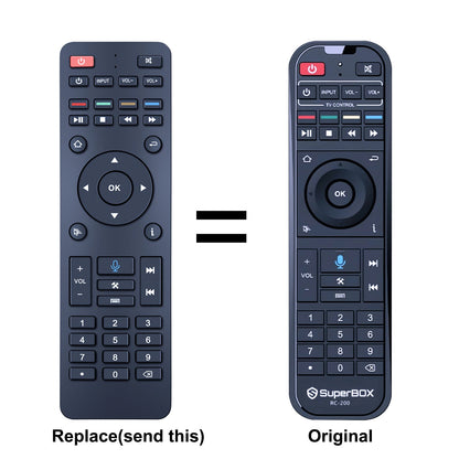 RC-200 Voice Remote Control For SuperBox S5 MAX, S3 S4 PRO Applicable