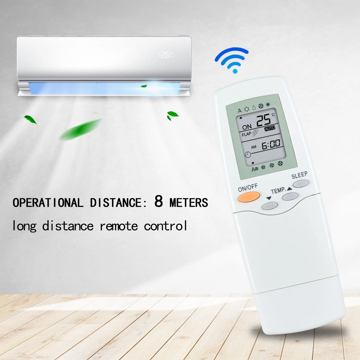 Replacement Remote Control For Carrier Air Conditioner RFL-0301, RFL-0601