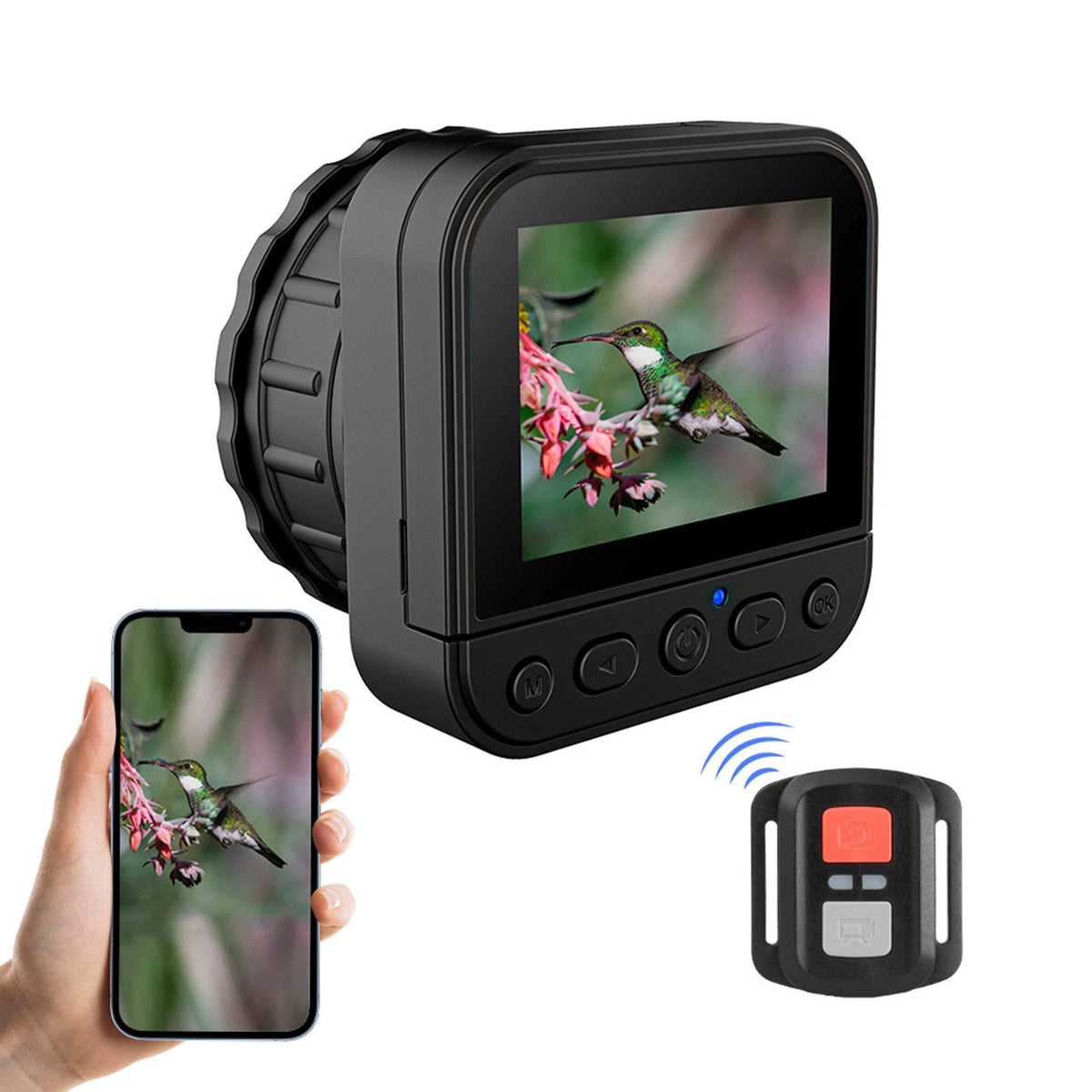2.4G Wireless Eyepiece Camera 64MP 4K For Astronomical Telescope Monocular