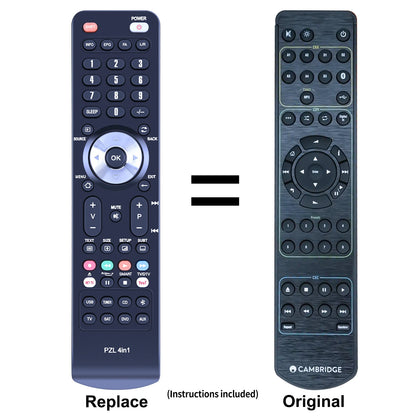 Replacement Remote Control For Cambridge Audio CXN (V2) Network Player