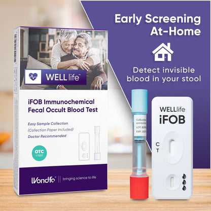 WELLlife iFOB Immunochemical Fecal Occult Blood Test, Colorectal Cancer 2T