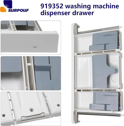 W10919352 Washing Machine Dispenser Drawer Replacement Compatible with as pic