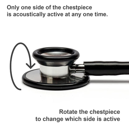 PARAMED Stethoscope - Classic Dual Head Cardiology for Medical, Black
