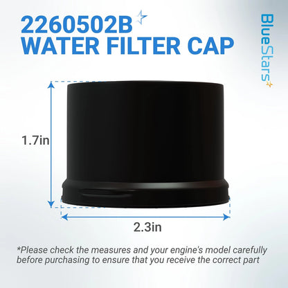 BlueStars 2260518B 2260502B Refrigerator Water 1 Count (Pack of 1), Black