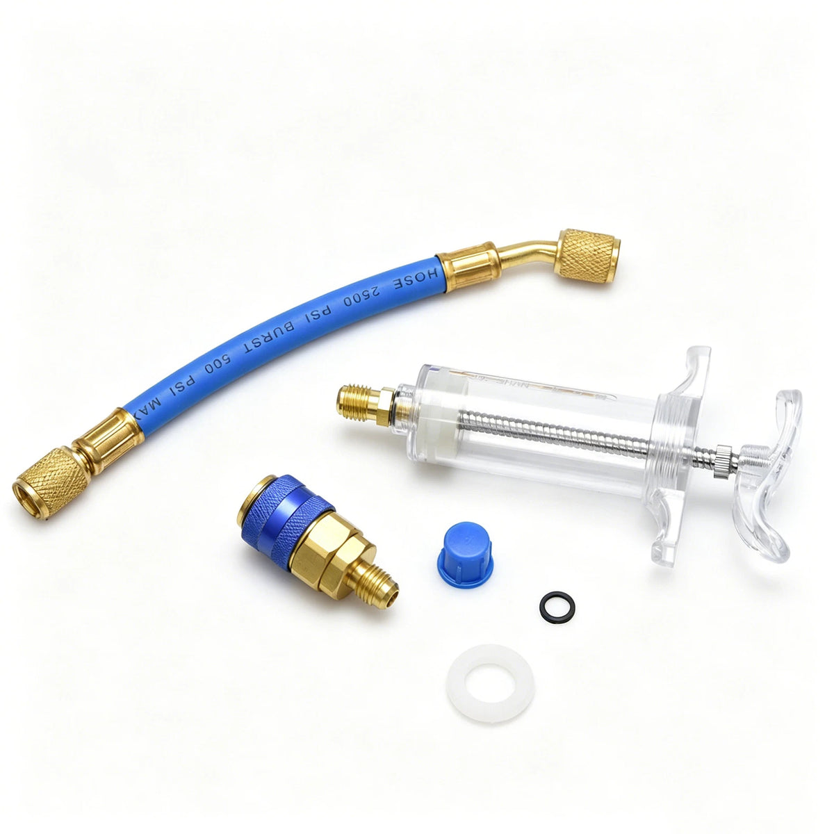 1PCS  Oil and Dye Injector Featuring a 1/4 inch female SAE connector