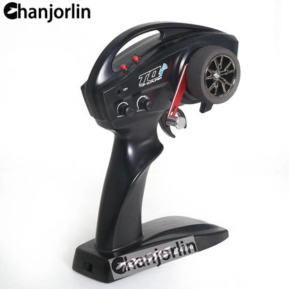 Chanjorlin 1/10 RC Crawler Car TRX-4 Aluminum Transmitter Steering Wheel Red