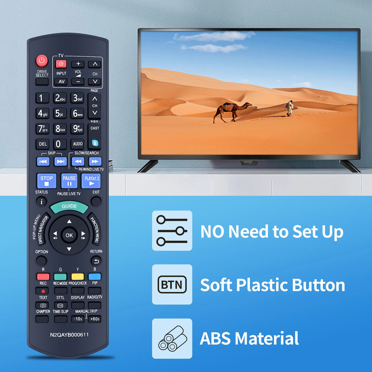 N2QAYB000611 Remote Control For Panasonic Player HDD Recorder