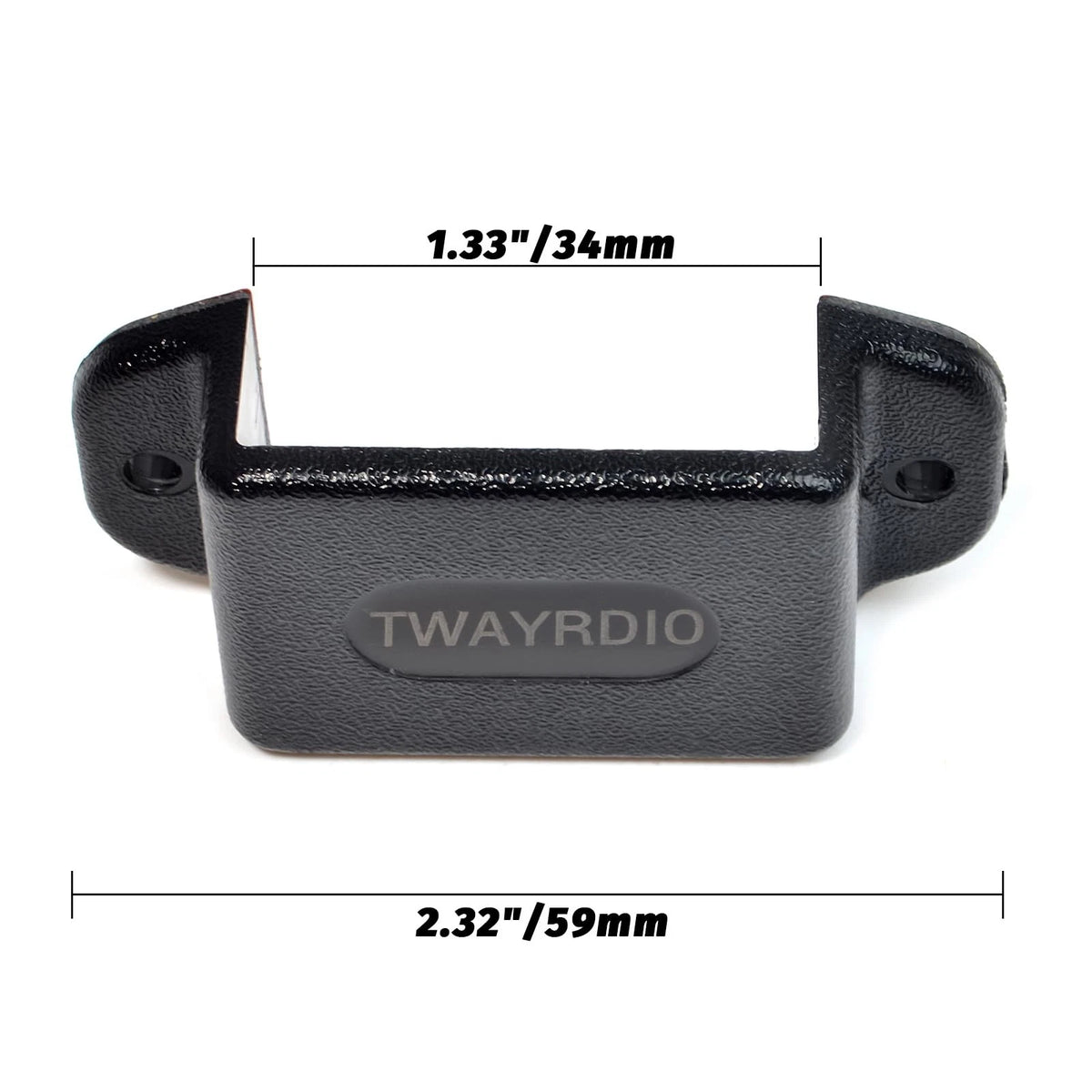 TWAYRDIO Dashboard Mount Holder for Handheld Radio, Belt Clip Hook with Black