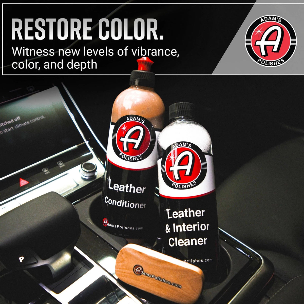 Adam's Polishes Leather Care Kit - Cleaner & 16 Fl Oz (Pack of 2)
