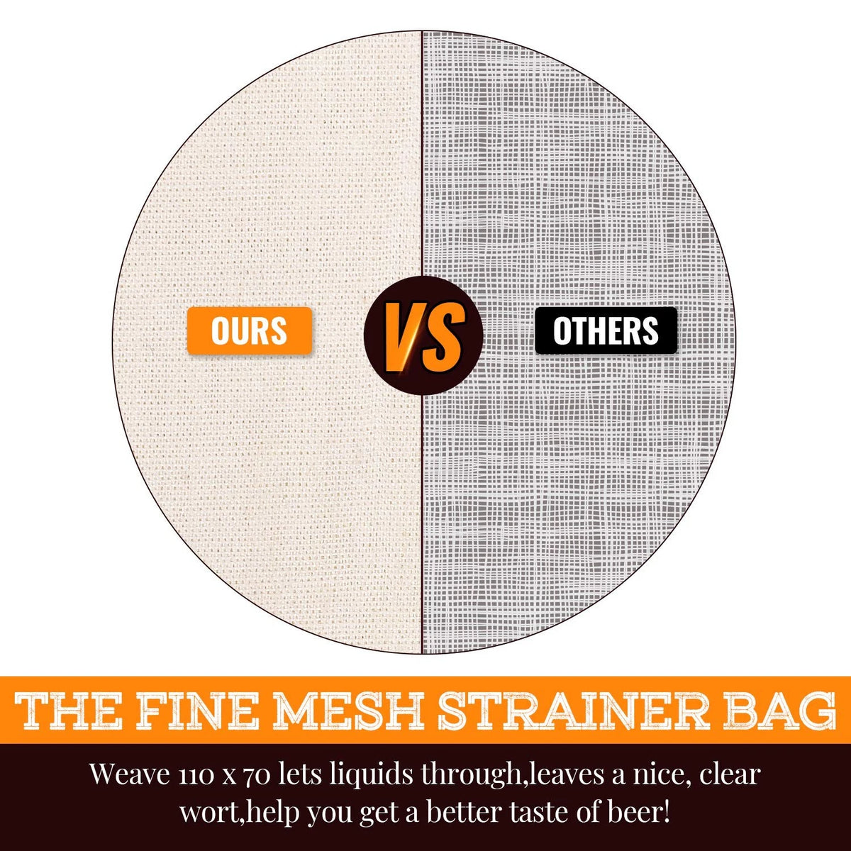 Brew Bag, 26" x 22", 2 Pack,  Unbleached 2 Count (Pack of 1), white
